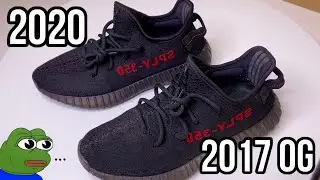 Can you spot the difference? Yeezy 350 v2 Bred 2017 vs 2020