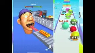 Ball Run 🏈 vs 🤑 Lick Runner 😂 #viral #gaming #hugopro