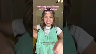 Unboxing New Colorful Clothing | Rainbow Closet Additions