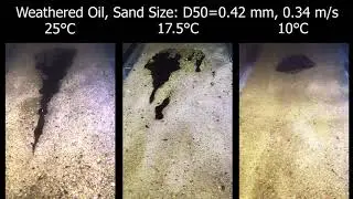 Sunken Oil CSS Experiments: Sand Substrate,  Weathered Oil Trials
