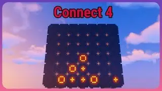 Minecraft Minigame: Digital Connect 4 [Redstone Vanilla]