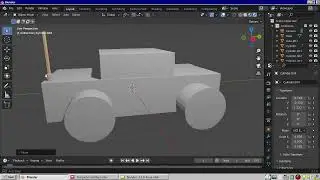 Make a jeep using only Blender object mode