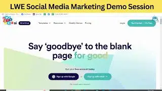 LWE Social Media Marketing Demo Session