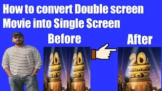 How to convert Double Screen Movie into Single Screen || How to Convert 3D to 2D Movie by KMPlayer