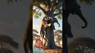 #the elephant and #tiger #animals short video