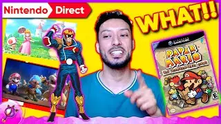 Nintendo Direct Reaction | F-Zero 99, Paper Mario The Thousand-Year Door