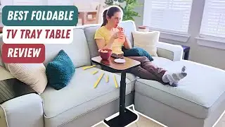 This is THE BEST Folding TV Tray Table for Eating, 2-step Assembly.