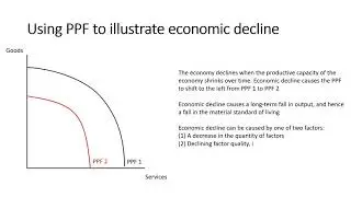 USING PPF ANALYSIS TO ILLUSTRATE RECESSIONS AND ECONOMIC DECLINE