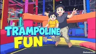 | Shahmeers LifeTrampoline Fun with My Little Brother | Playland Jumping Vlog | ShahmeersLife