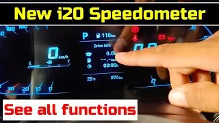 Have a look at the full TFT speedometer console of the 2020 Hyundai i20 BS6 Premium Hatchback Model