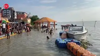 UP: Ganga and Yamuna rivers flow close to danger mark in Prayagraj