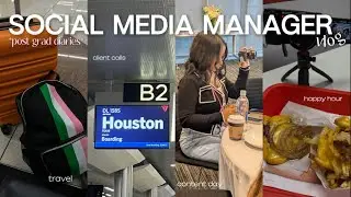 life as a freelance social media manager: traveling,content day,q+a,client calls *post grad diaries*
