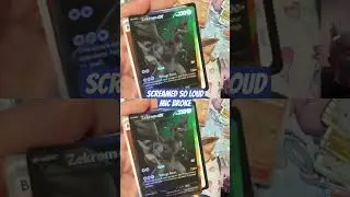 When the Mic can't contain the excitement! Pulled Zekrom EX CHASE CARD! #Shorts #blackbolt #pokemon