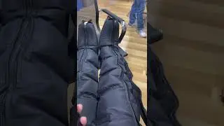 Portable compression leg massager