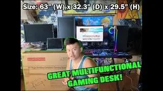 MY BRAND NEW GAMING DESK! (Mr IRONSTONE Large Gaming Desk Review)