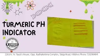 Turmeric pH indicator for acid-base  #chemistry #scienceexperiment #phscale #buniqueacademy#