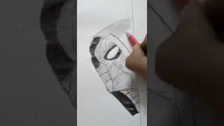 #4  spider man haf  face sketch #like #share #cooment #subscribe  ( twinkleing star art)