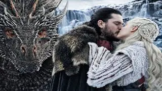 Game of thrones, John kisses denerys. #dragons #fire