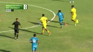 Boy's FOOTBALL⚽️ Panjab University vs SBBS University, Khelo India University Games 2022 | DD Sports