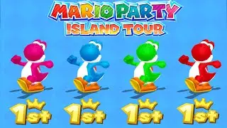 【マリオパーティーアイランドツアー】ミニゲームヨッシーVsマリオVsデイジー(CPU最強 たつじん)