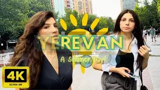 Walking Tour in Yerevan, Armenia 🇦🇲 - A Summer Day - July 2024 - 4K 60FPS