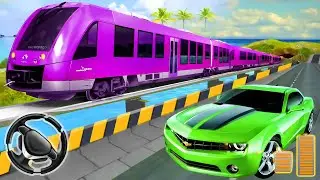 Car vs Train High Speed Racing Game - Driving Car Simulator | Android Gameplay