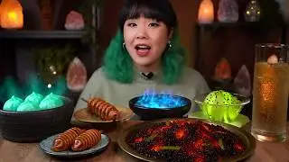 Мукбанг с фантастической едой | Волшебные ASMR-звуки еды, нереальные текстуры и сказочный мир еды ✨🎧