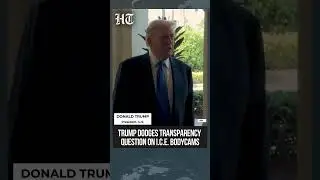 Trump Avoids Answering Question On Bodycams For Border Patrol And ICE | #shorts