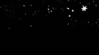 side snowflakes rotates and falls - free HD overlay / transition
