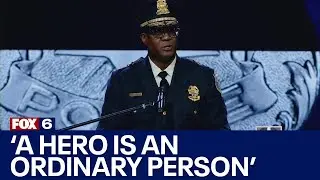 Milwaukee Officer Peter Jerving's funeral; Chief Jeffrey Norman speaks | FOX6 News Milwaukee