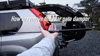 Does the tailgate drop? replace the damper now/リアゲートダンパー脱着方法