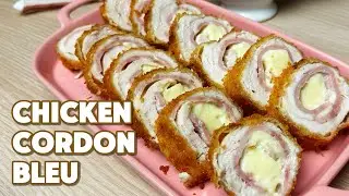 CHICKEN CORDON BLEU WITH GARLIC CREAM SAUCE