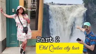 Traditional Qu&eacute;bec food || crepe || walking tour || water falls || Old Quebec city tour || 