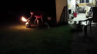 First Test: Venturi Burner for Pottery Kiln