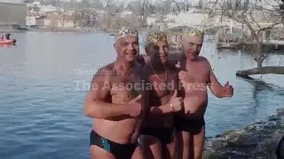 Polar swimmers in Prague participate in the fifteenth annual 