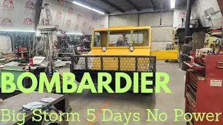 СИЛЬНЫЙ ШТОРМ ПРИВЕЛ К ОСТАНОВКЕ РАБОТ НА ТРАКТОРЕ MUSKEG | BOMBARDIER