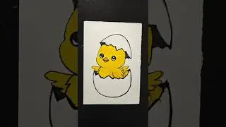 how to draw a baby chicken #shorts #trending #viral #status