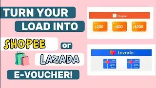 LOAD TO CASH (Shopee and Lazada) Meron na akong pang-shopping! LET'S CONVERT EP.2
