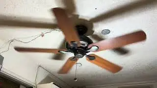 52” Hampton Bay Quick Connect ceiling fan (Natural iron)(music edition)