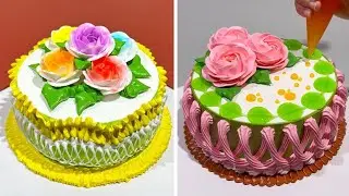 Beautiful Cake Decorating Ideas forBeginners#HomeBaking#WhippedCreamCake#BeginnerBaking#CakeTutorial