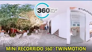 🌀 Mini Recorrido Virtual - Twinmotion 2021 Video 360° RENDER ¿Tutorial Video 360?
