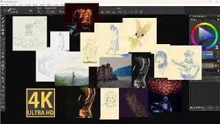 Corel Painter 2023 - Shorts compilation in 4K #2 #digitalart #artwork #drawing