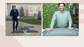 Bernini 2'x 3' Half Round Aqua-Terra Dirt Trapping Mat on QVC