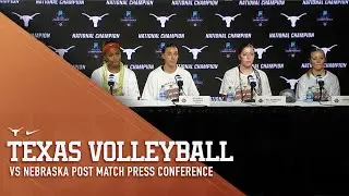 Texas Volleyball vs Nebraska Post Match Press Conference [Dec. 17, 2023]
