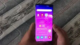 How to add weather widget to Samsung Galaxy S10 home screen