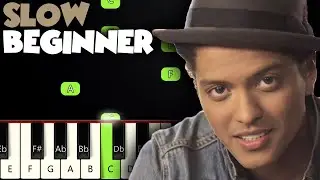 Just The Way You Are - Bruno Mars | SLOW BEGINNER PIANO TUTORIAL + SHEET MUSIC by Betacustic
