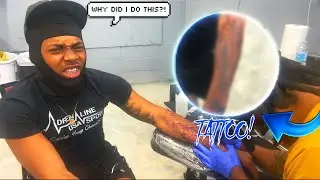 Getting My first Tattoo At 19!! |Half Sleeve|  *WORST PAIN I'VE EVER FELT!!!😳