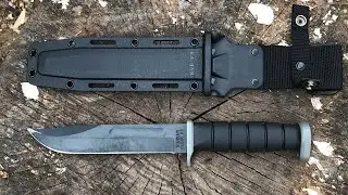 Демонстрация использования Ka-Bar D2 Extreme в сложных условиях!!! Насколько крепко держится хвос...