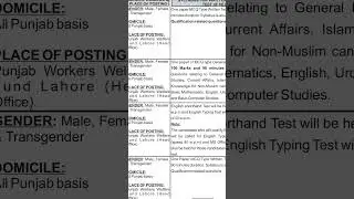 PPSC Latest jobs advertisement 10/2025.