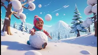 Fortnite Baby Hid Inside a Giant Snowball | Nursery Rhymes for Kids & Baby Songs